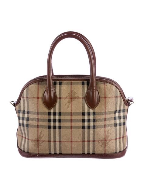 Burberry's Haymarket Check Top Handle Bag 